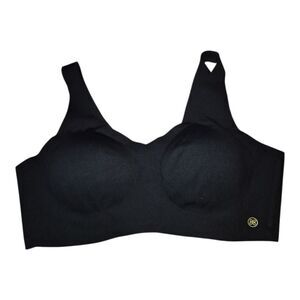 Honeylove V-neck bra Women’s LARGE  BLACK EUC with Pads Large